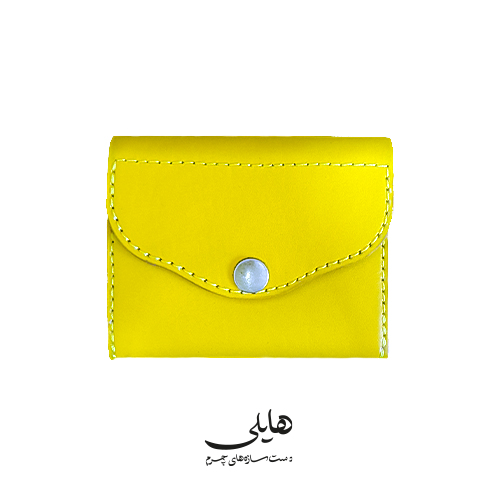 کیف پول زنانه چرم طبیعی گاوی دست دوز-کد SD001