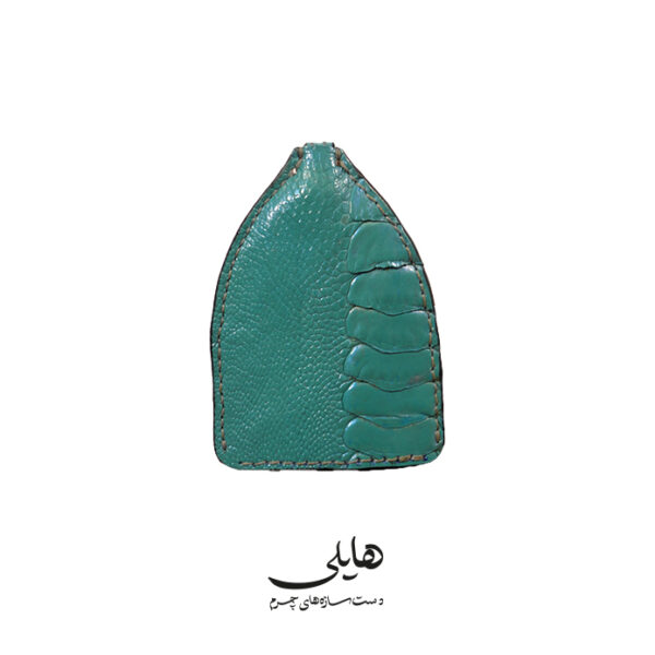 جاکلیدی چرمی هایلی – مدل جادار از چرم ساق شترمرغ