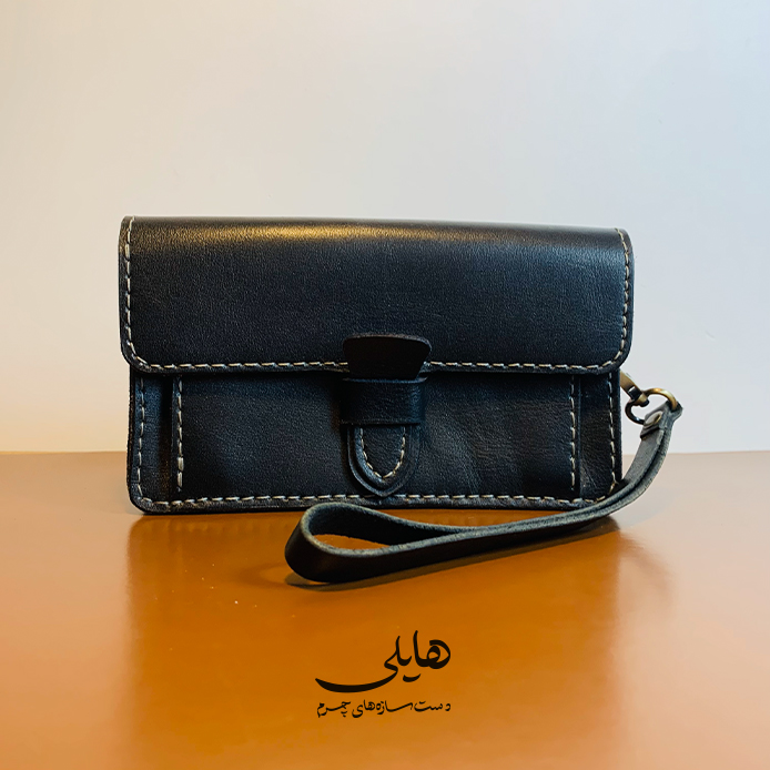 کیف دستی مردانه چرم گاوری دست دوز کد012
