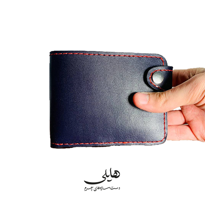 کیف پول مردانه دکمه دار دست‌دوز – کد SD02۶