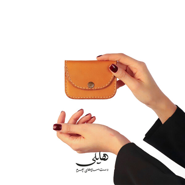 کیف چرمی کوچک دست‌دوز