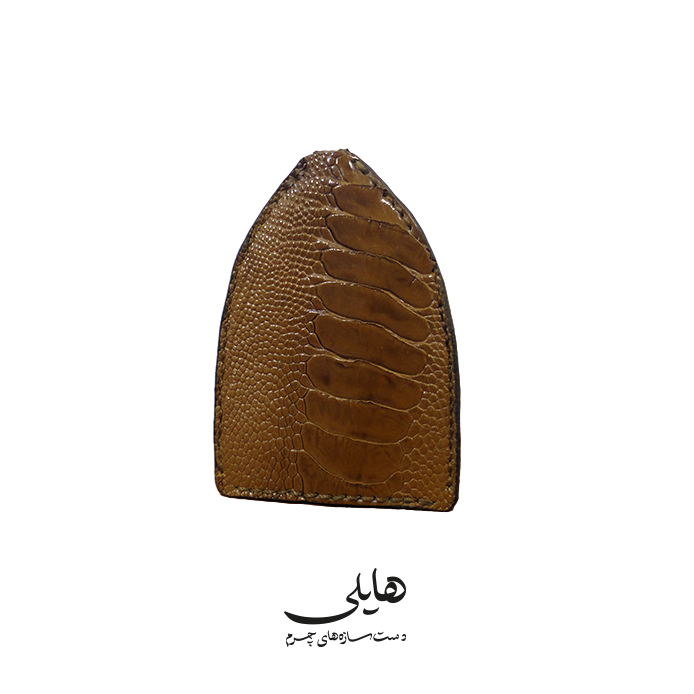 جاکلیدی چرمی هایلی – مدل جادار از چرم ساق شترمرغ