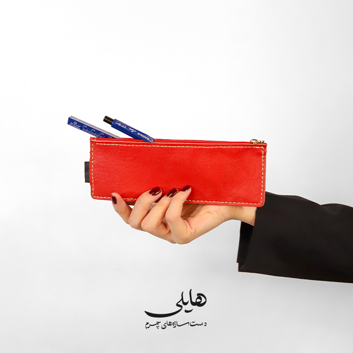 جامدادی چرمی دست‌دوز کد ۰۵۶