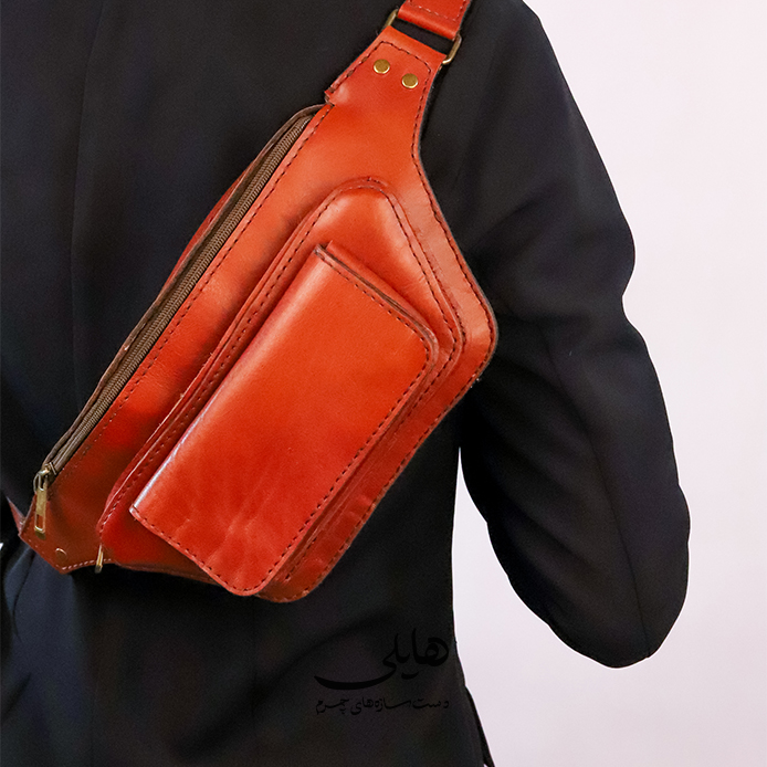 کیف کمری چرمی دست‌دوز کد ۰۴۵