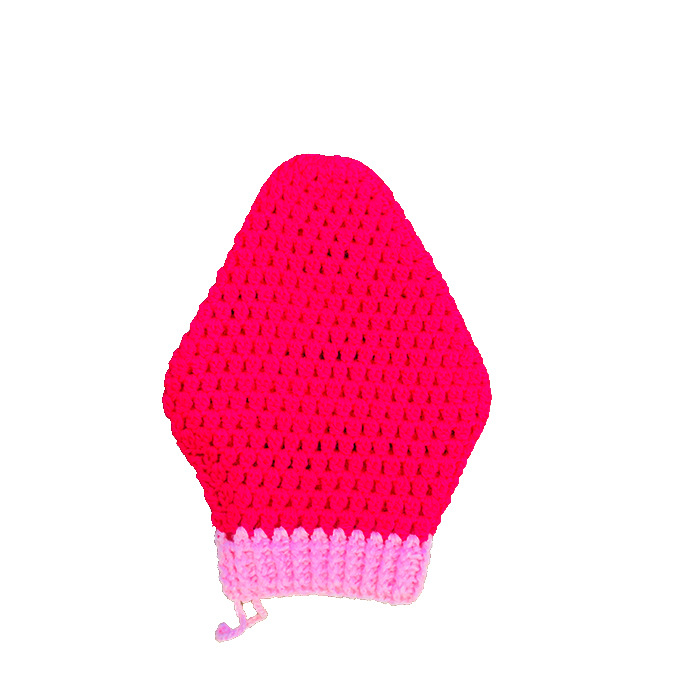 لیف دستباف حمام مدل توت‌فرنگی C07۵