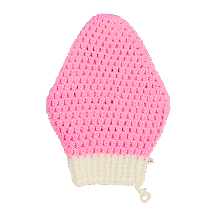 لیف دستباف حمام مدل توت‌فرنگی C077