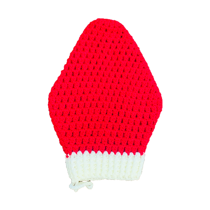 لیف دستباف حمام مدل توت‌فرنگی C079